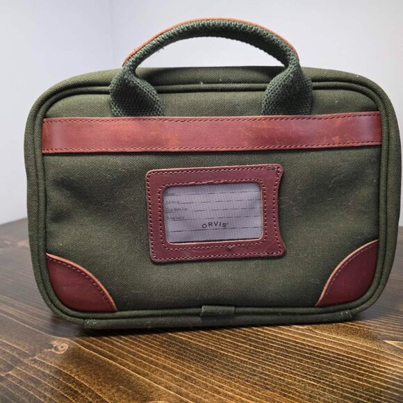 ORVIS BATTENKILL HANGING TRAVEL KIT, CANVAS AND LEATHER - Picture 12 of 13